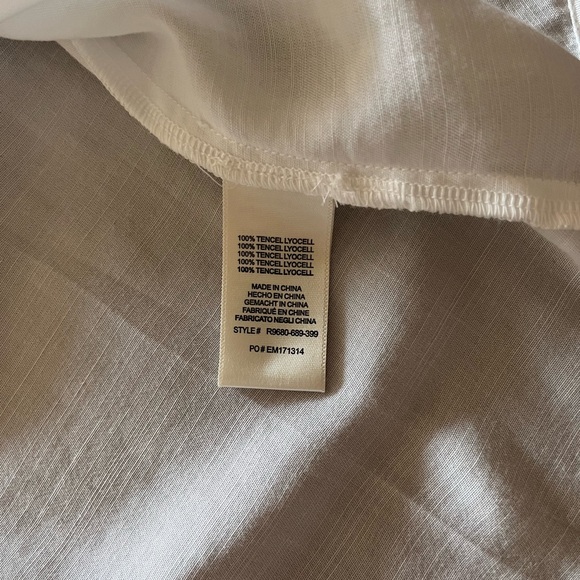 Cloth & Stone for Anthropologie NEW M white blouse - Picture 11 of 11